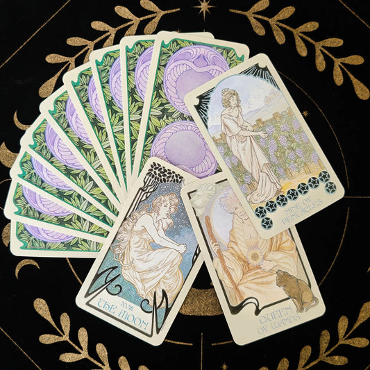 Classic Ethereal Visions Illuminated Tarot The Rider Tarot Deck Cards for Beginners Divination Edition Borad Playing Game