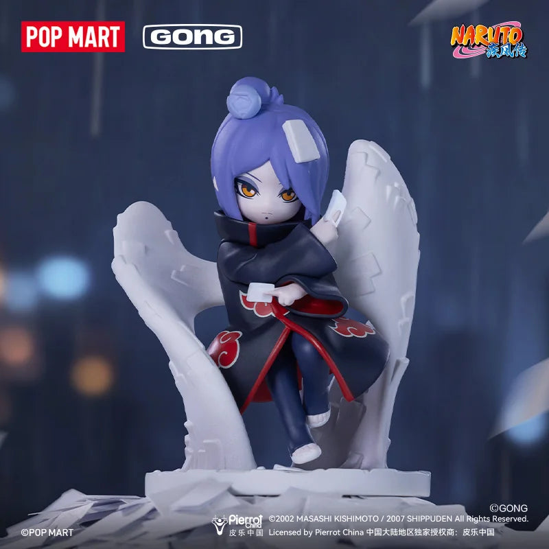 POP MART GONG Naruto Shippuden Akatsuki Arc Series Trendy Blind Random Box Toys Mystery Box Guess Action Figure Surprise Gift