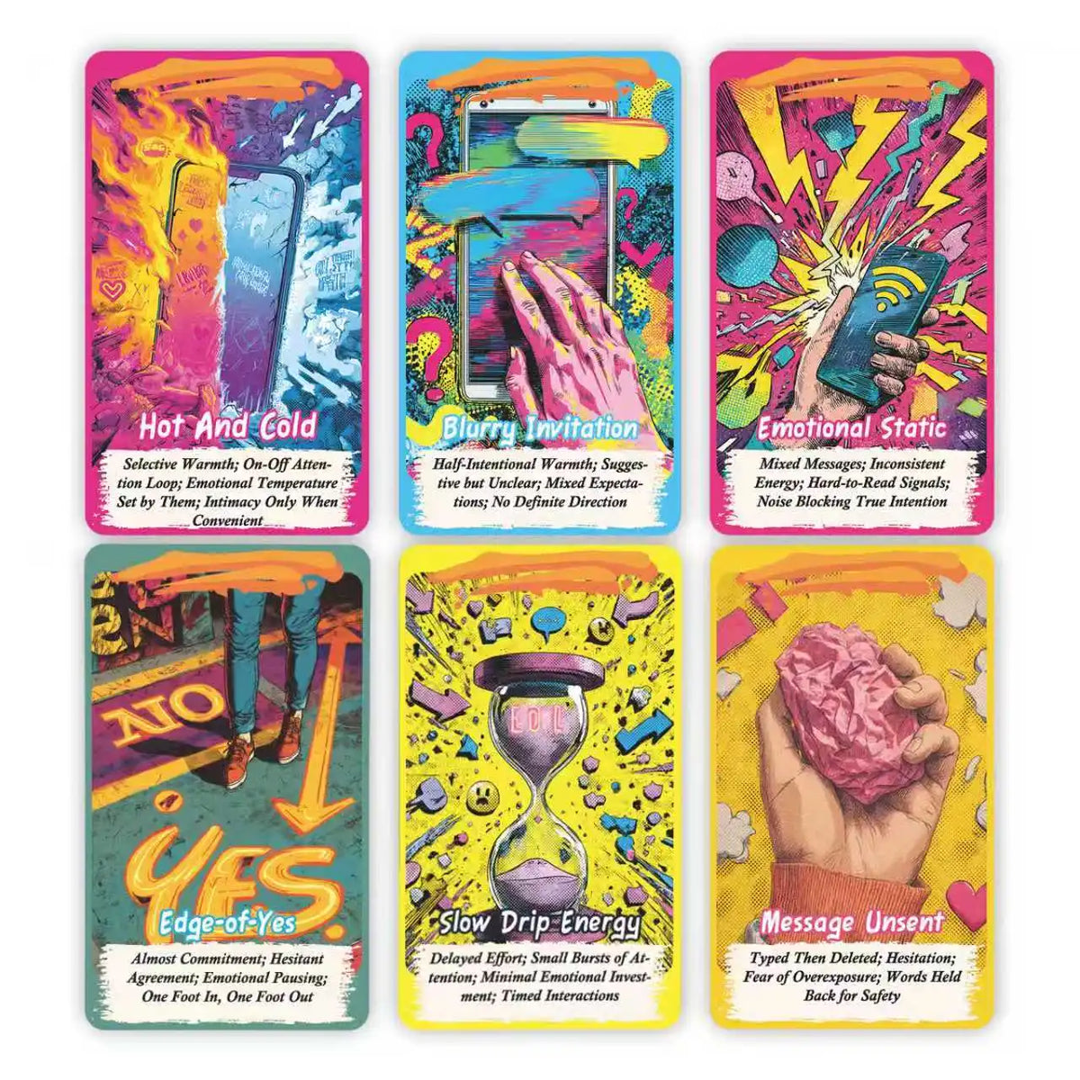 Interpersonal Gossip 80-Card Starter Deck Intuitive Divination Cards For Love, Relationships, and Emotional Insight