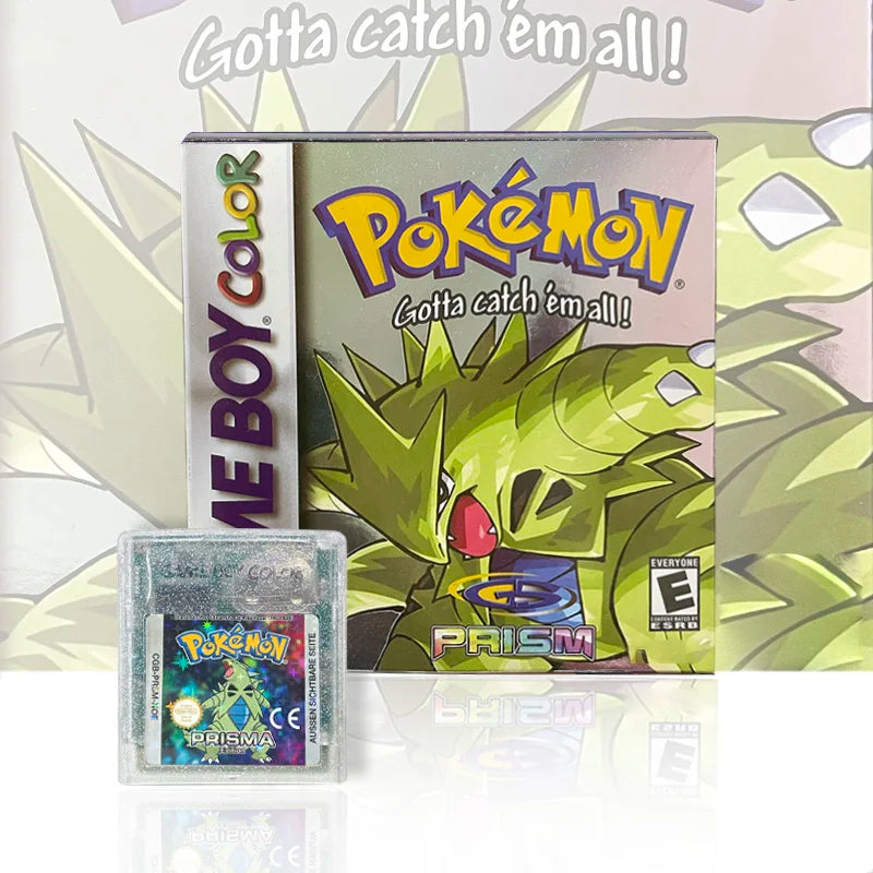 pokémon Prism USA ESP NOE Version RTC Flash Cart GBC Game Cartridge Video Game Rom Hack English Spanish German