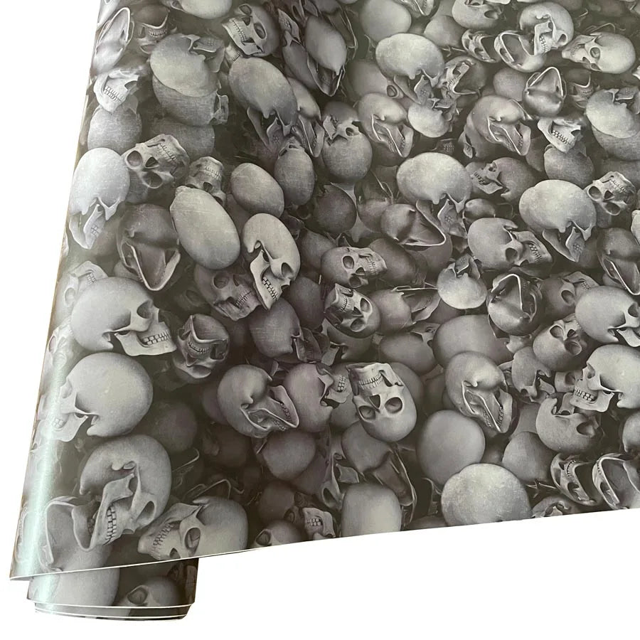 Premium Graffiti Skull Sticker Vinyl Wrap Film Roll Self Adhesive Decal Car Wrapping Foil with Air Release Bubble