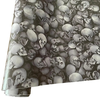 Premium Graffiti Skull Sticker Vinyl Wrap Film Roll Self Adhesive Decal Car Wrapping Foil with Air Release Bubble