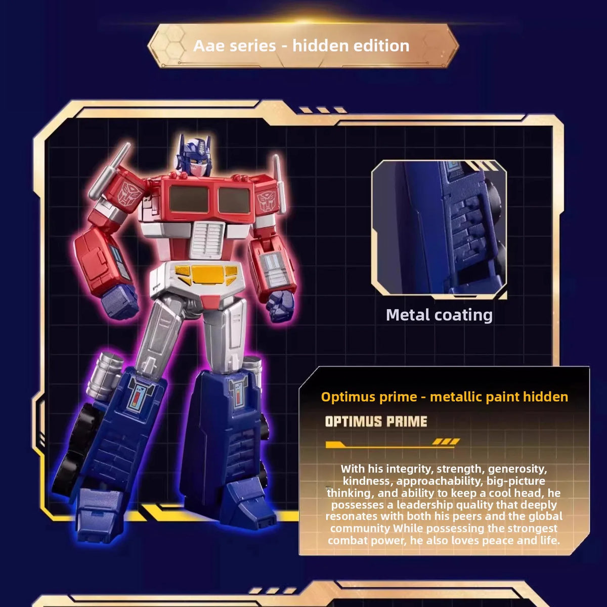 AULDEY Transformers Action Figure Collectible Toy Optimus Prime Megatron Blind Box Set with Movable Joints Design Model Gift Set
