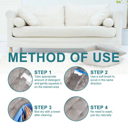 Jaysuing 100ml Fabric Foam Cleaner Furniture Stain Remover Sofa Cloth Carpet Curtain Stubborn Stains Cleaning Dry Cleaning Spray