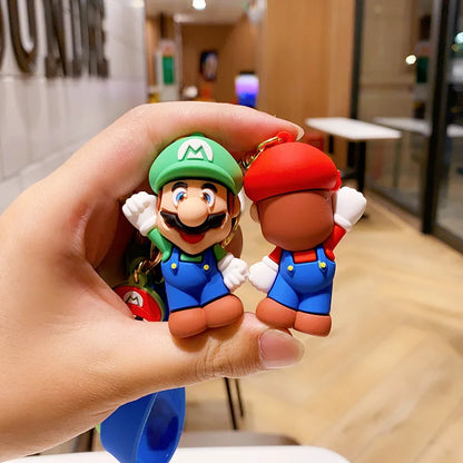 New Creative Super Mario Figurine Keychain, Cute Doll Backpack Hanger, Pendant, Exquisite Gift Keychain