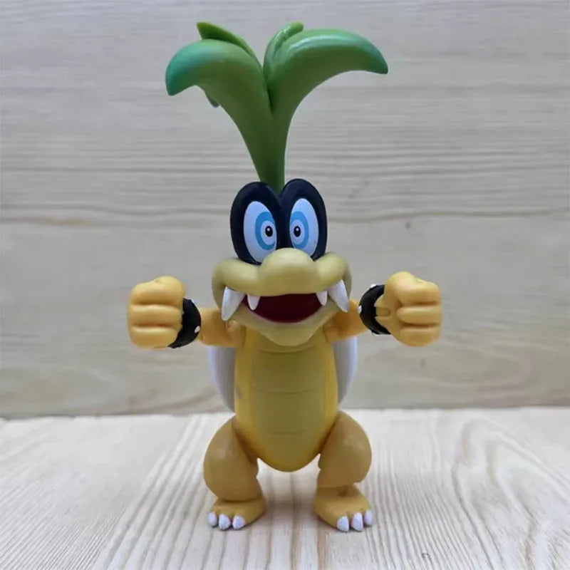 Jakks Super Luigi Bowser Action Figure Toys Cute Kamek Iggy Koopa Anime Figure Collection Dolls Gifts for Children