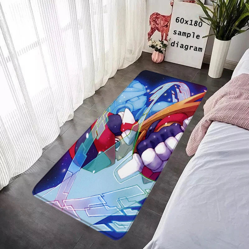 Interior Floor Mat Doormat Mega Man X8 Rockman Non-slip Foot Rug for Entryway Kitchen Carpet Bedroom Bedside Mats Home Decor