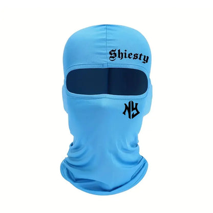 1/2/3/4pcs Simple Shiesty Print Balaclava Mask Hat, UV Protection Headgear For Outdoor Sports Cycling And Skiing