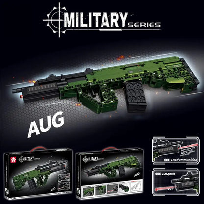 MOC VECTOR SMG Weapon Building Blocks Tactical Military Gun Model Bricks DIY Shootable Rifle Toys Kids Xmas Gifts Delta Force