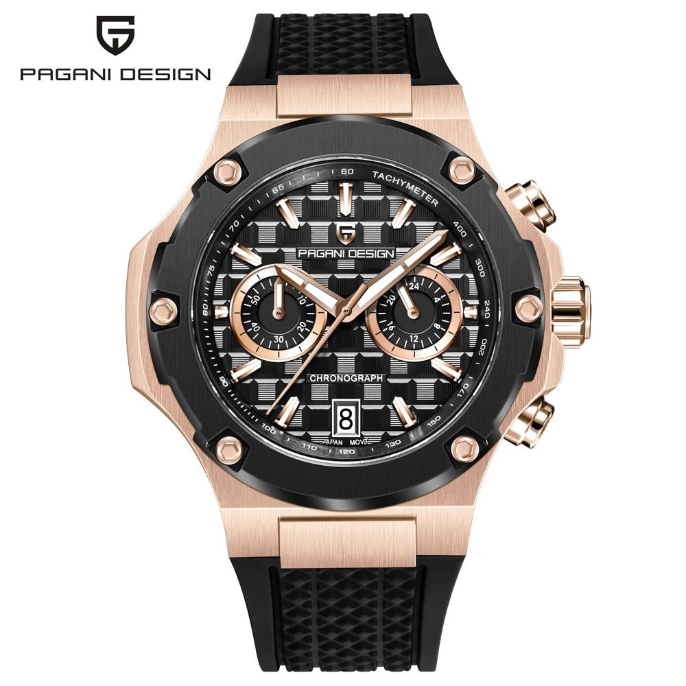 2026 New PAGANI DESIGN Men's Quartz Watches Top Luxury Chronograph Watch Men VK64 Sports Waterproof Luminous AR Sapphire Clock