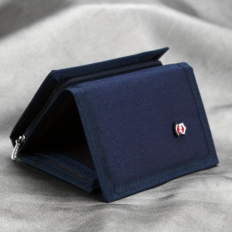 Korean Version, Wallet Zipper Coin Bag Multi-Function Classic Hot Wallet Khaki Card Bag Folding