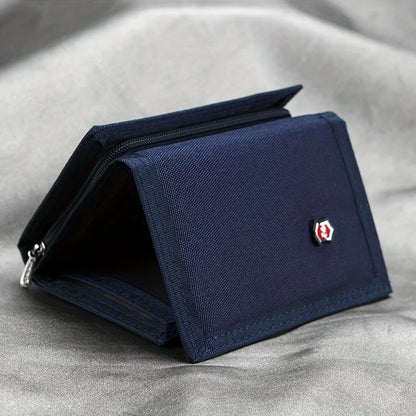 Korean Version, Wallet Zipper Coin Bag Multi-Function Classic Hot Wallet Khaki Card Bag Folding