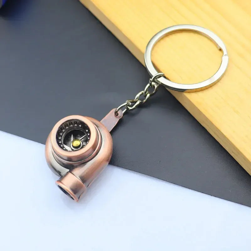 Metal Mini Car Auto Creative Wheel Keychain Parts Auto Enthusiast  Accessories KeyKeyring Ring Chain for Men Woman Lover Gift