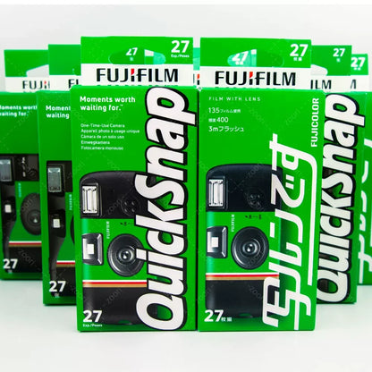 1-6PCS Fujifilm QuickSnap ACE 400 Power Degrees with Flash 27 Photo Exposures Single Use One Time Use Disposable Film Camera