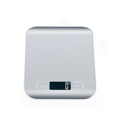 5/10KG LCD Display Digital Kitchen Electronic Scale Stainless Steel Panel USB Charg Precise Small Platform Scale Portable