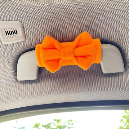 Bow Tie Car Handle Protector Cover Cute Car Roof Armrest Cover Car Roof Handle Protective Cover Butterfly Bow Roof Armrest Cover