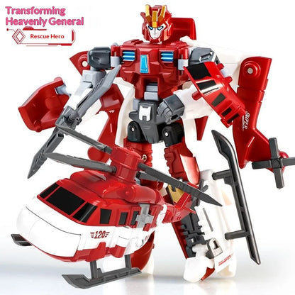 Jinjiang Transforming Robot Series 2: Optimus Prime, War God, Car, Plane, Tank, Robot for Boys
