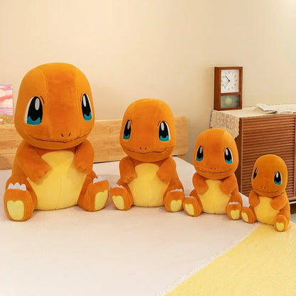 35-80cm Large Plush Toys Charmander Charizard Anime Doll Shell Holster Rabbit Stuffed Plushie Semi Finished Product Giant Plush