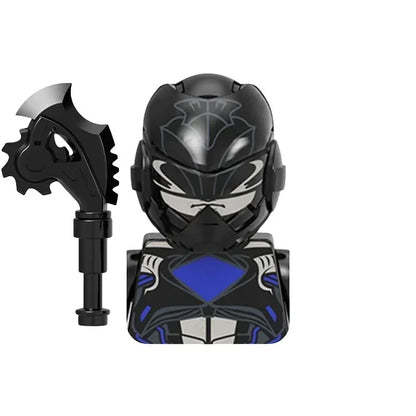 Powered Movie Rangers Mini Building Blocks Red Yellow Green Soliders Warrior Mighty Morphin Action Figures Toys Kids Gifts