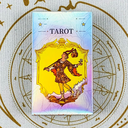 Hot-selling Tarot Oracle 78pcs Specially Colorful Cards Family Entertainment Fate Divination Game ,Halloween and Christmas Gifts