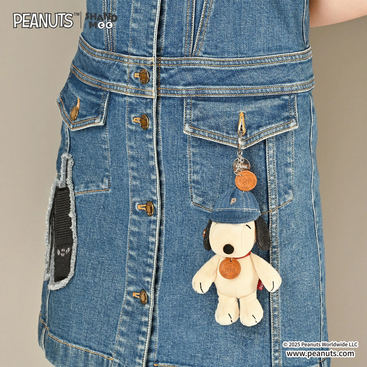 Peanuts Snoopy Denim Series Blind Box Cute Pendant Anime Merchandise Figurine Doll Trendy Desktop Decoration Surprise Toy Gift