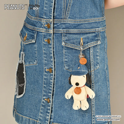 Peanuts Snoopy Denim Series Blind Box Cute Pendant Anime Merchandise Figurine Doll Trendy Desktop Decoration Surprise Toy Gift