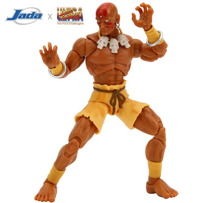 JADA Action Figure Street Fighter Collectible Figures: Akuma Balrog M.Bison Ken Guile Dhalsim ChunLi | Limited Edition ~15-17 CM