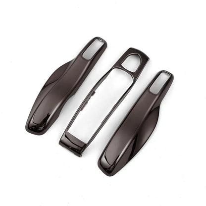 Car Smart Remote Key Case Fob Covers Set Shell For Porsche Panamera Spyder Carrera Macan Boxster Cayman Cayenne 911 970 981 991