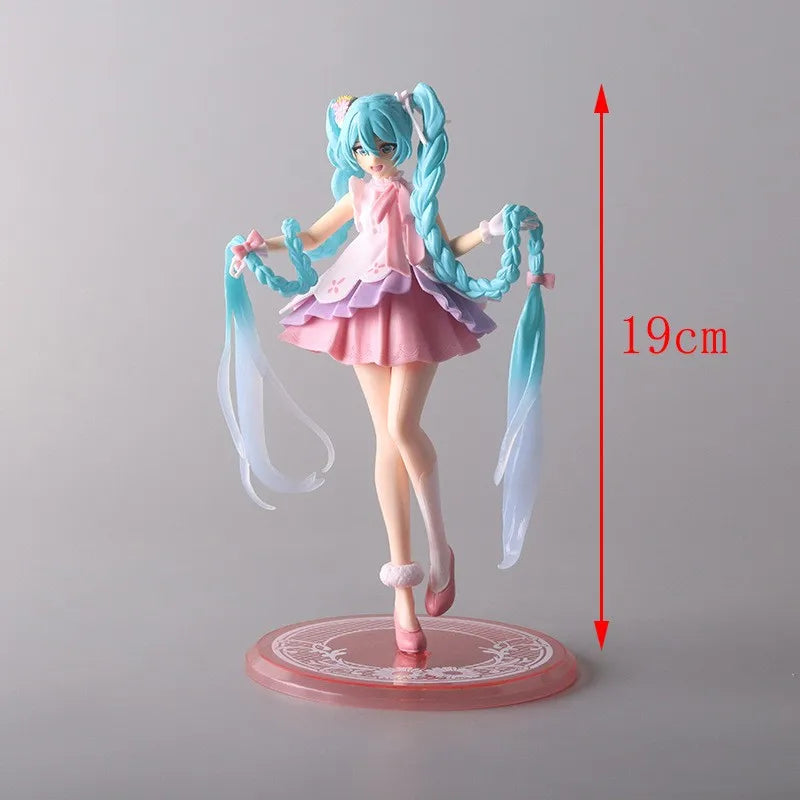 Hot Kawaii Girl Hatsune Miku Anime Figure Fashion Subclture Miku Action Figure Birthday Gift PVC Collection Model Doll Toys
