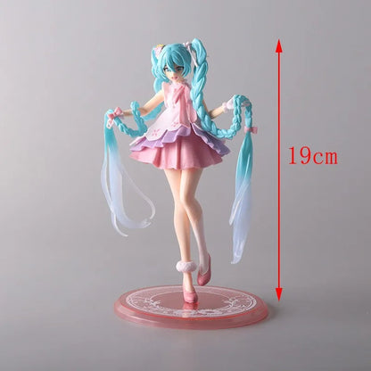 Hot Kawaii Girl Hatsune Miku Anime Figure Fashion Subclture Miku Action Figure Birthday Gift PVC Collection Model Doll Toys