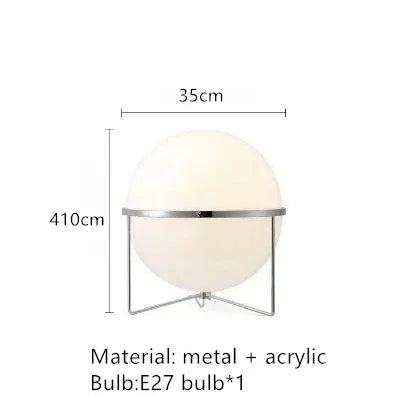 Nordic Designer Garrault Delord LED Floor Lamp Chrome Metal Acrylic Ball Floor Light Living Room Hotel Indoor Decoration Lamp