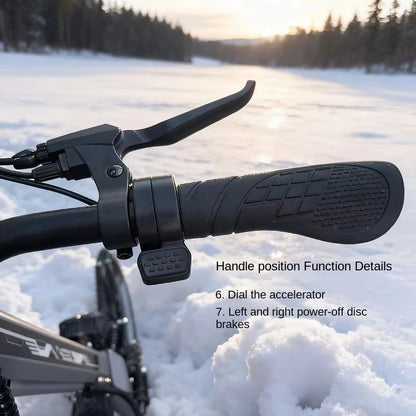Foldable Track Sled Electric Scooter All Terrain Snow Vehicle For Outdoor Winter Adventure Off‑Road Travel Sport Transportation