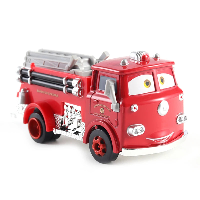 Pixar Cars 3 Lightning McQueen Jackson Storm Anime Cartoon Characters Alloy Diecast Model Toy Cars Fire Engine Children's Gifts