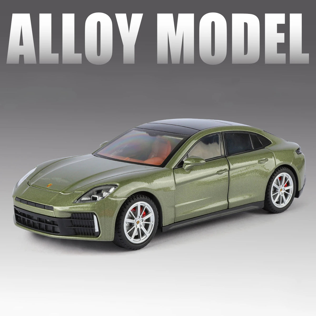 1:24 Porsche Panamera 2025 Coupe Alloy Sports Car Model Diecast Metal Vehicle Car Model Sound and Light Simulation Kids Toy Gift