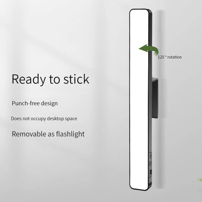1PCS Rechargeable Magnetic  Desk Lamp with Remote Control 3 Color Modes No Flicker Adjustable Brightness for Desk Closet Kitchen