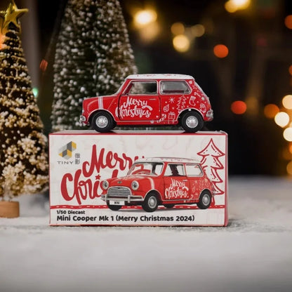 TINY 1:50 Mini Cooper Series Die cast alloy car model Adult collectible ornaments