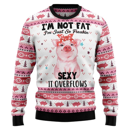 Cute Pink Pig Graphic Ugly Christmas Sweater Men 2026 Merry Christmas Long Sleeve Pullovers Tops Family Festival Sweatshirts