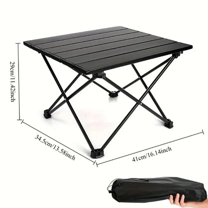 Portable Folding Camping Egg Roll Table Lightweight Collapsible For Outdoor Picnic Beach Travel Backyard Fishing Hiking Barbecue