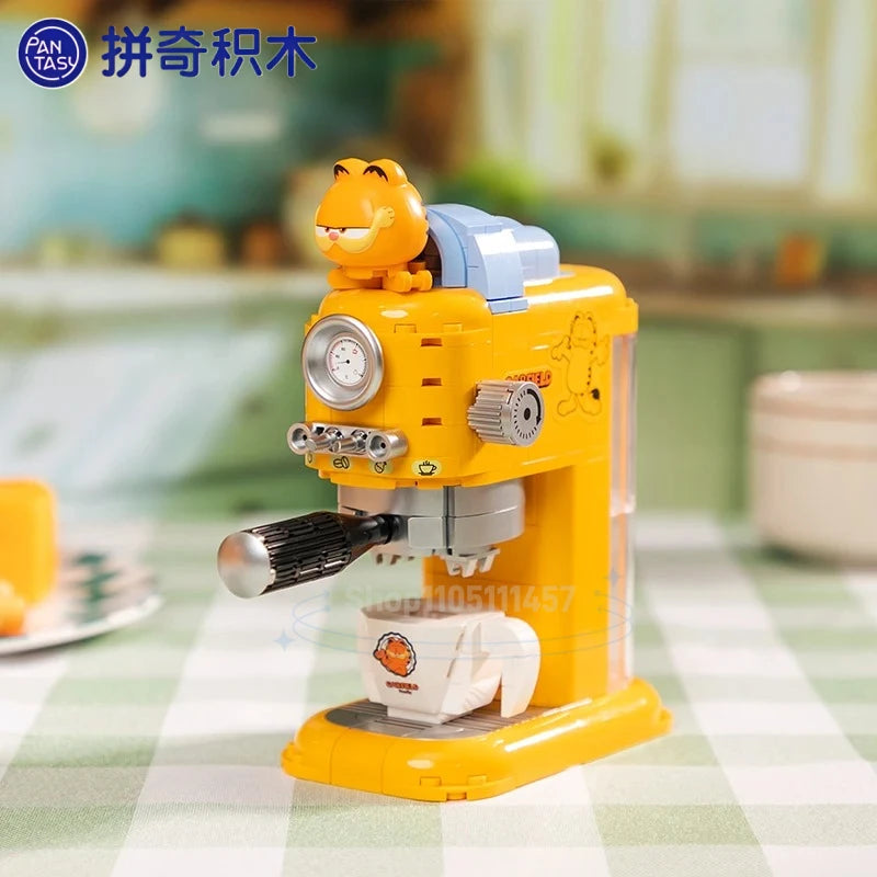 Pantasy The Garfield Home Appliance Building Blocks Food Series Cartoon Assembly Toys Models Desktop Decoration Collection Gifts