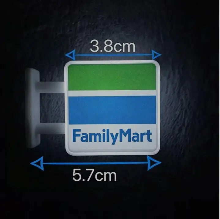 Magnetic Family Mart Hand Touch LED Refrigerator Sticker Lawson Convenience Store Luminous USB Fridge Stickers Home Decoration