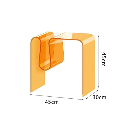 Luxury Transparent Acrylic Coffee Tables,Living Room Sofa Side,Small Table,Home Furniture,Bedroom Bedside Cabinet, Customized