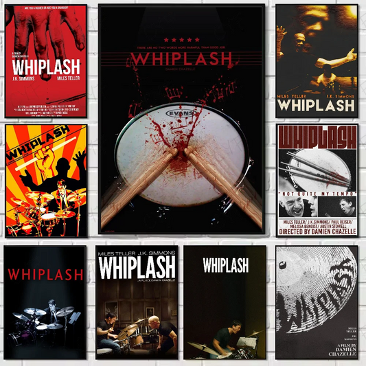 Classic Whiplash Movie Poster High Quality Wall Art for Home Office Bedroom Living Room Hallway Bar Perfect Gift Idea