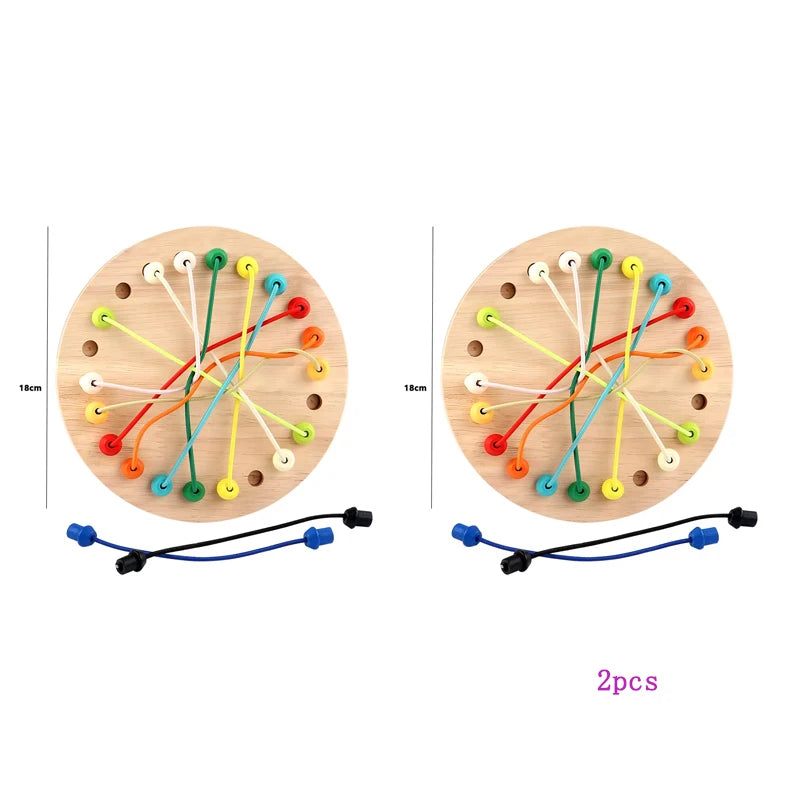 Kid Rope Knots Sensory Social Board Game Logical Thinking Challenge  Colore Twisted Connected Line Brain Strategy Fun Table Game