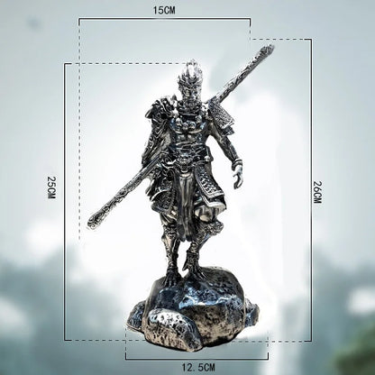 Monkey King Miniature Resin Figurines Sun Wukong Statue Sculpture Crafts Office Desktop Ornament Home Table Car Decor Gifts