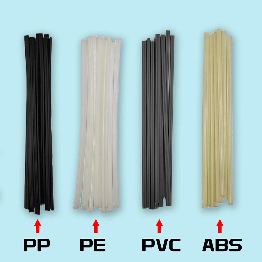 40pcs Plastic Welding Rods 200mm/300mm Length ABS/PP/PVC/PE Welding Sticks 5x2mm For Plastic Welder