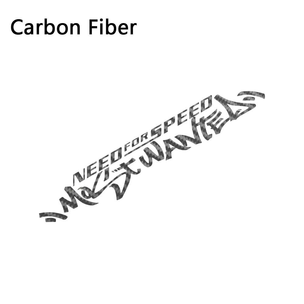 1pc Need For Speed Most Wanted Text Vinyl Sticker Waterproof Tuning Decal for Car Door Hood Window Side Body Decor