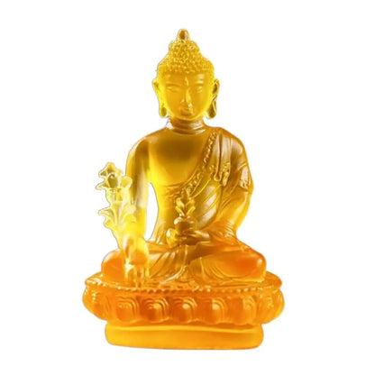 1pc, Resin Craft Home Decoration Buddha Statue Buddhism Sculpture Thailand Buddha Sculpture Zen Decor Ornaments Car Decoration