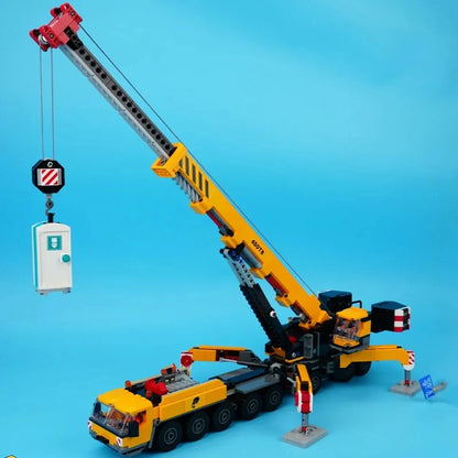 Third Party Compatible Sets City Series Building Blocks 60409 Mobile 16-Wheel Yellow Crane Hoisting machine Toys Gift