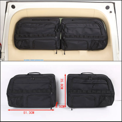 Zinky Oxford Cloth 2 Pcs Car Trunk Tailgate Window Storage Bag Organizer For Toyota Land Cruiser Prado J120 FJ150 150 2003-2017