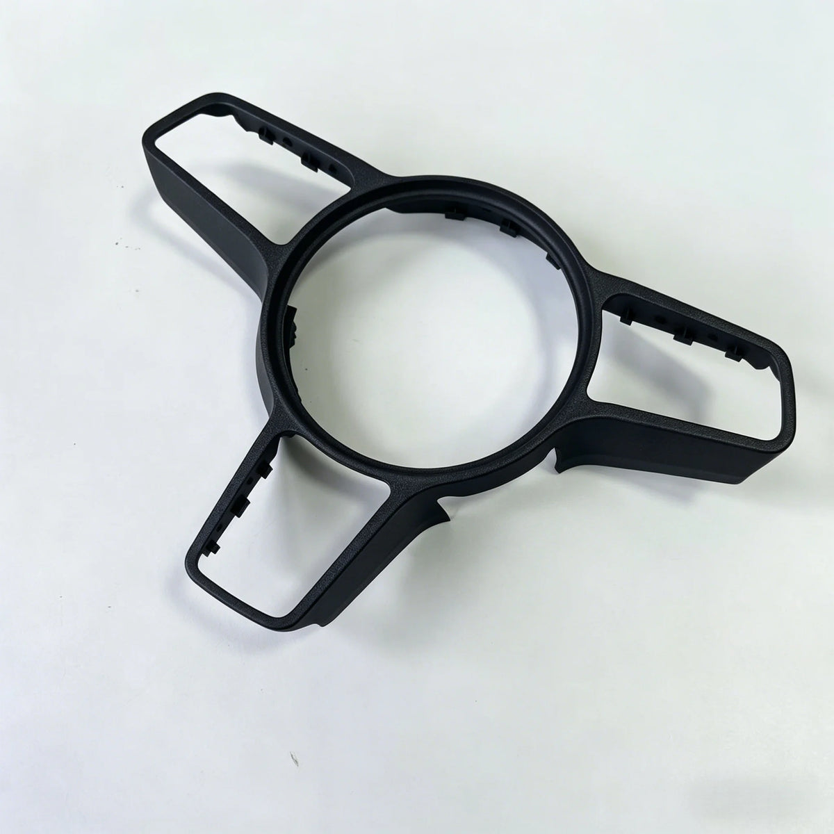 Black Decorative Frame for the Car Steering Wheel in GT Style with Blackening Effect for Macan Panamer Cayenne 9P1419732 5Q0